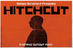 Hitchcut font inspired by Saul bass and vertigo