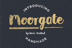 Moorgate a new hand drawn brush script font