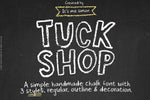 Tuck shop font a fun handmade chalkboard typeface