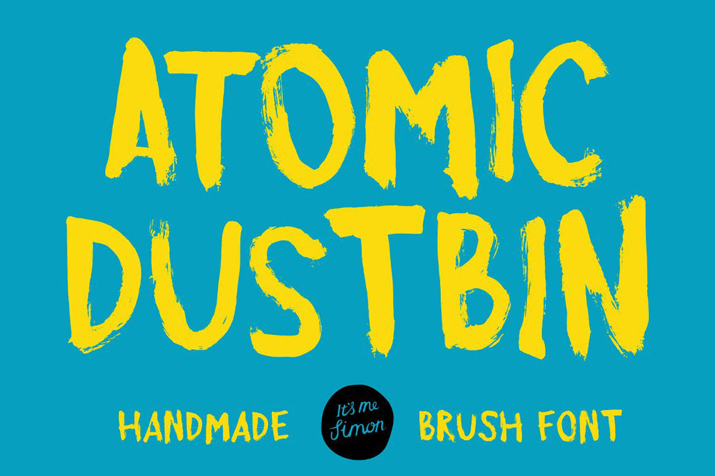 Atomic Dustbin example for grunge streetwear typography