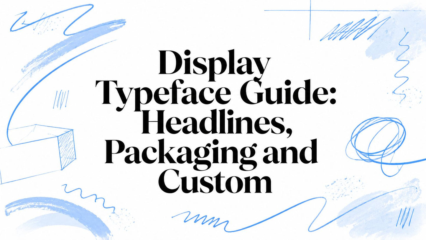 Display Typeface Guide: Headlines, Packaging and Custom