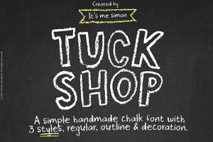 Tuck shop font