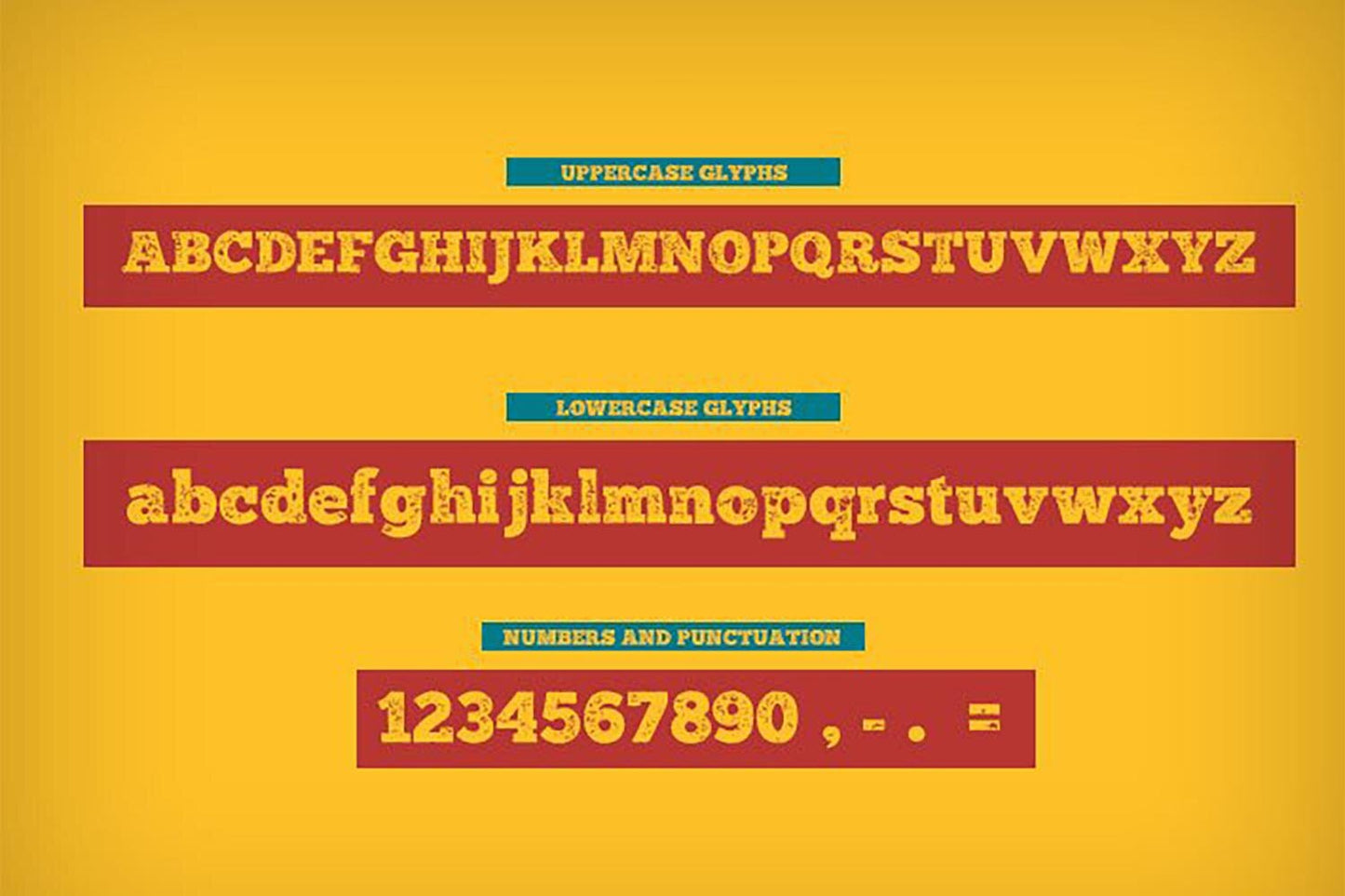 Distractor font design example 3