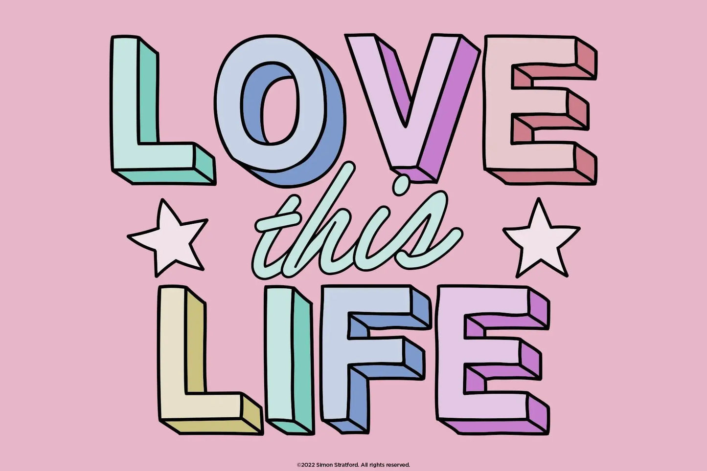 Love this life font by Simon Stratford