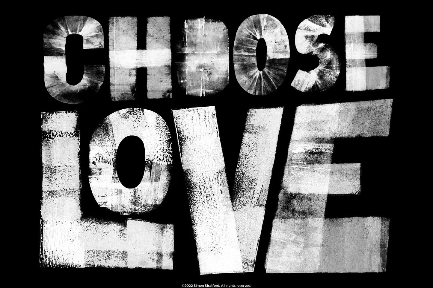 Choose Love Display font by Simon Stratford