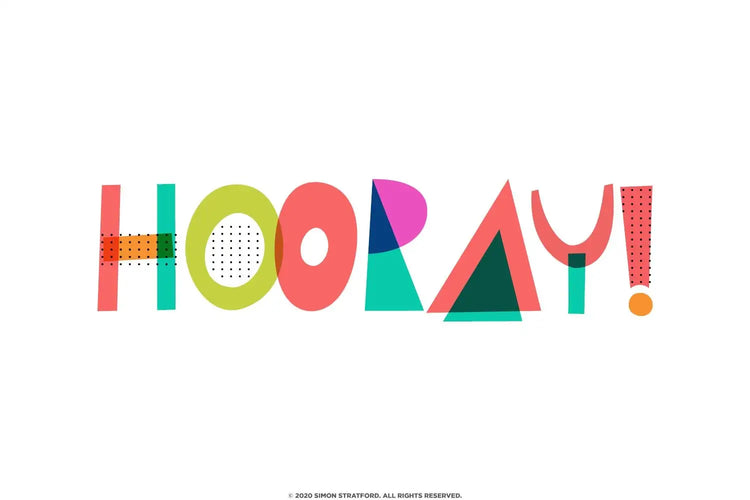 Miss Kooky display text sample highlighting bright handmade composition