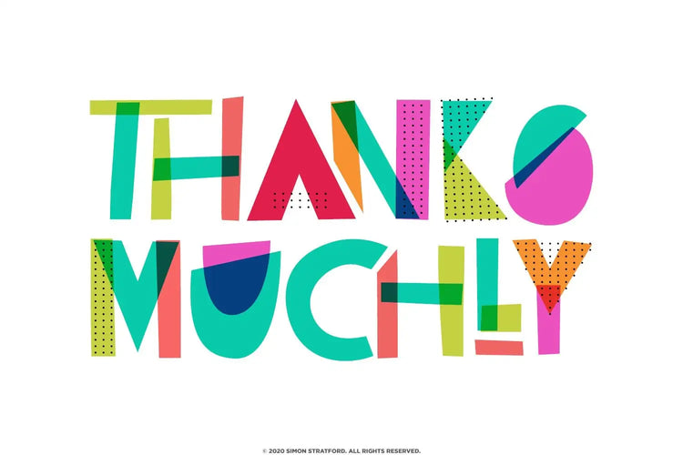 Miss Kooky typographic composition highlighting playfully tilted letters