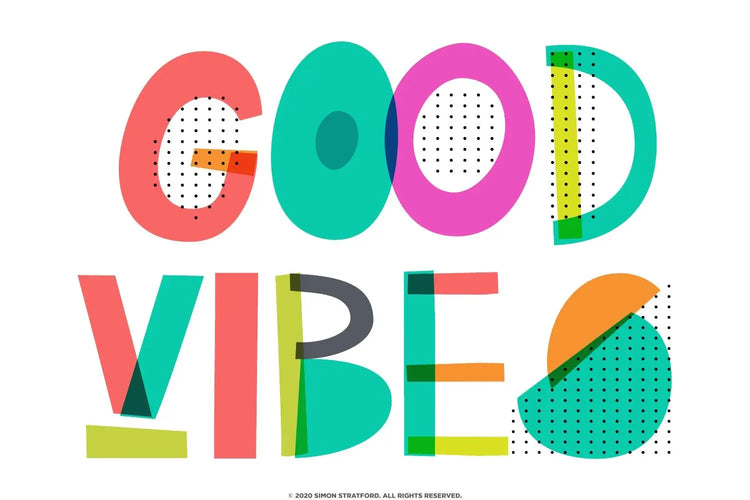 Miss Kooky alphabet sample showing OpenType SVG vector colour