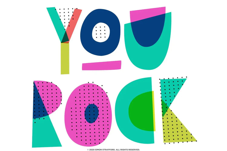 Miss Kooky type design preview featuring layered paper texture