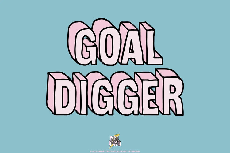 GRL PWR OpenType features highlighting full-colour display character