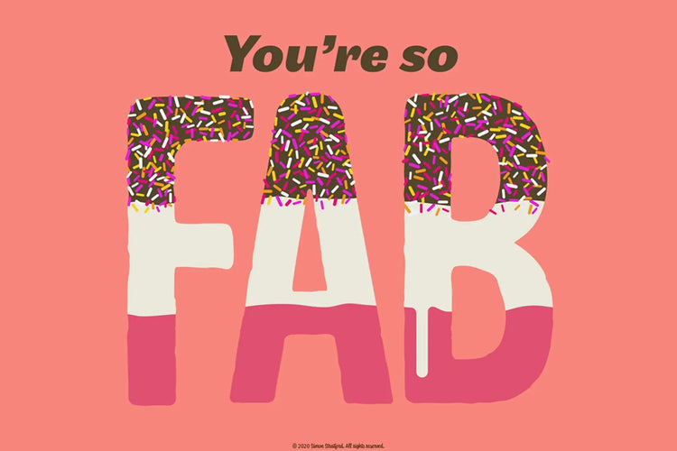 Fab Lolly type specimen featuring nostalgic summer character