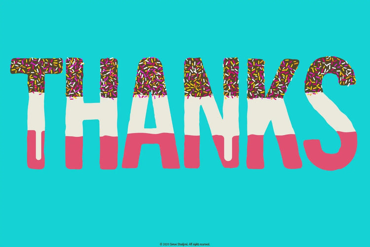 Fab Lolly alphabet sample showing OpenType SVG colour detail