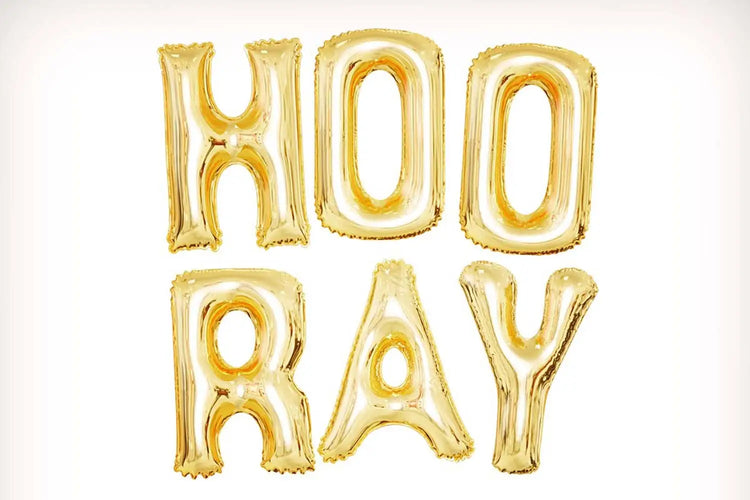 Yeah type specimen featuring modelled Mylar balloon shapes