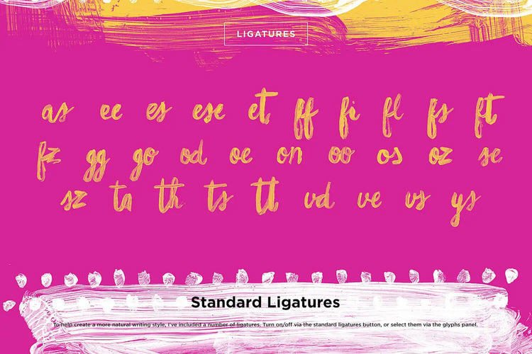 Hello Monday custom ligatures highlighting custom ligatures