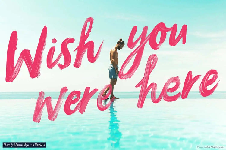 Wild Irish Rose handmade brush lettering highlighting powerful script energy