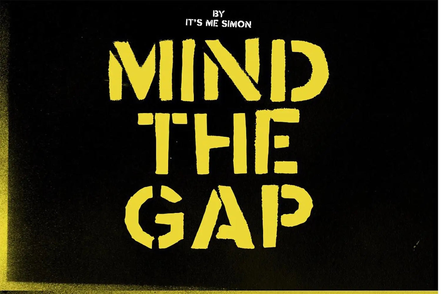 Mind the gap font by Simon Stratford