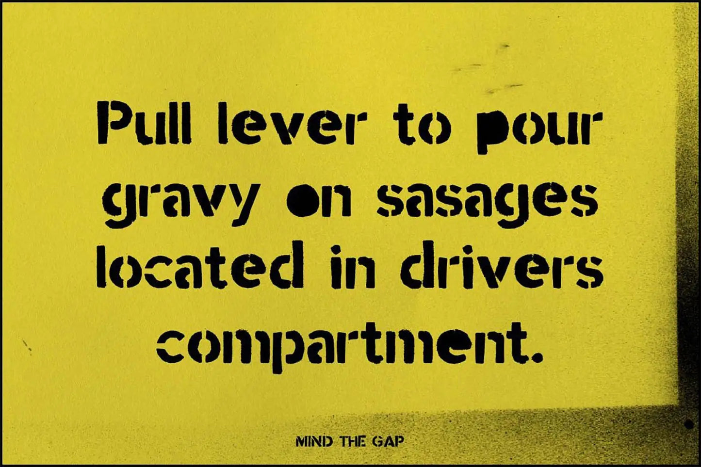 Mind the gap font design example 2