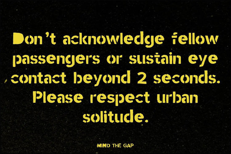 Mind the Gap type specimen featuring distressed display character