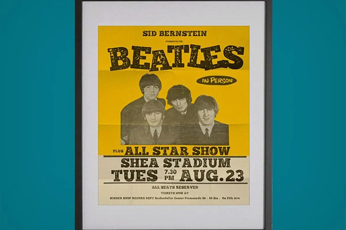Distractor font used on a poster design