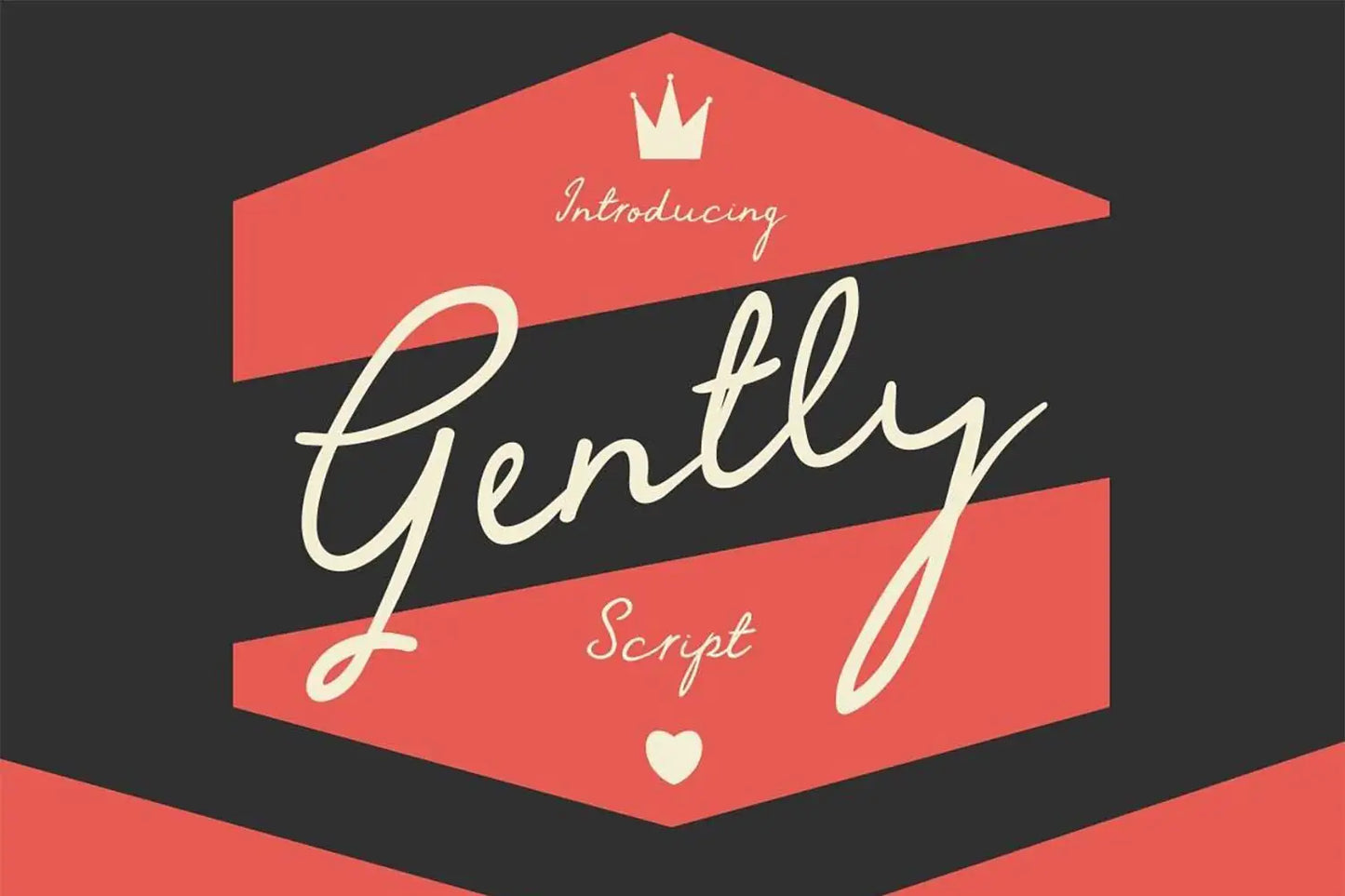 Gently Script font script letterforms