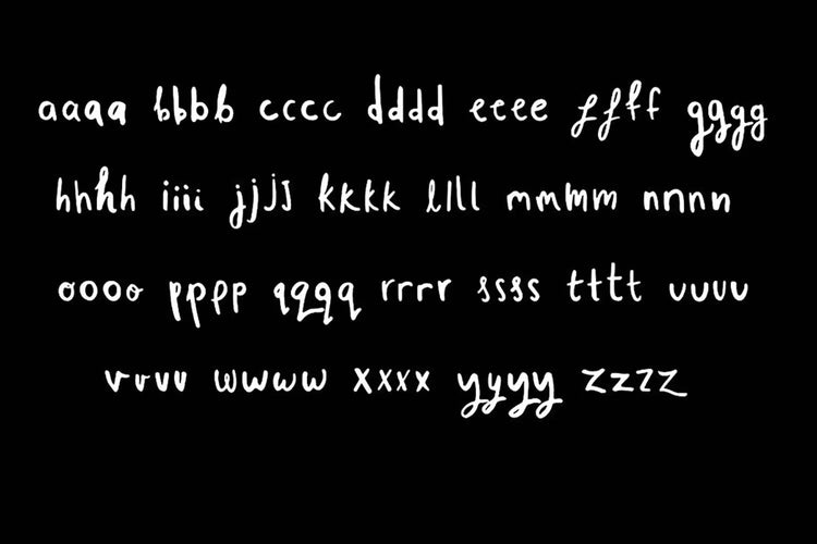 Whippin Piccadilly glyph preview featuring contextual character variation