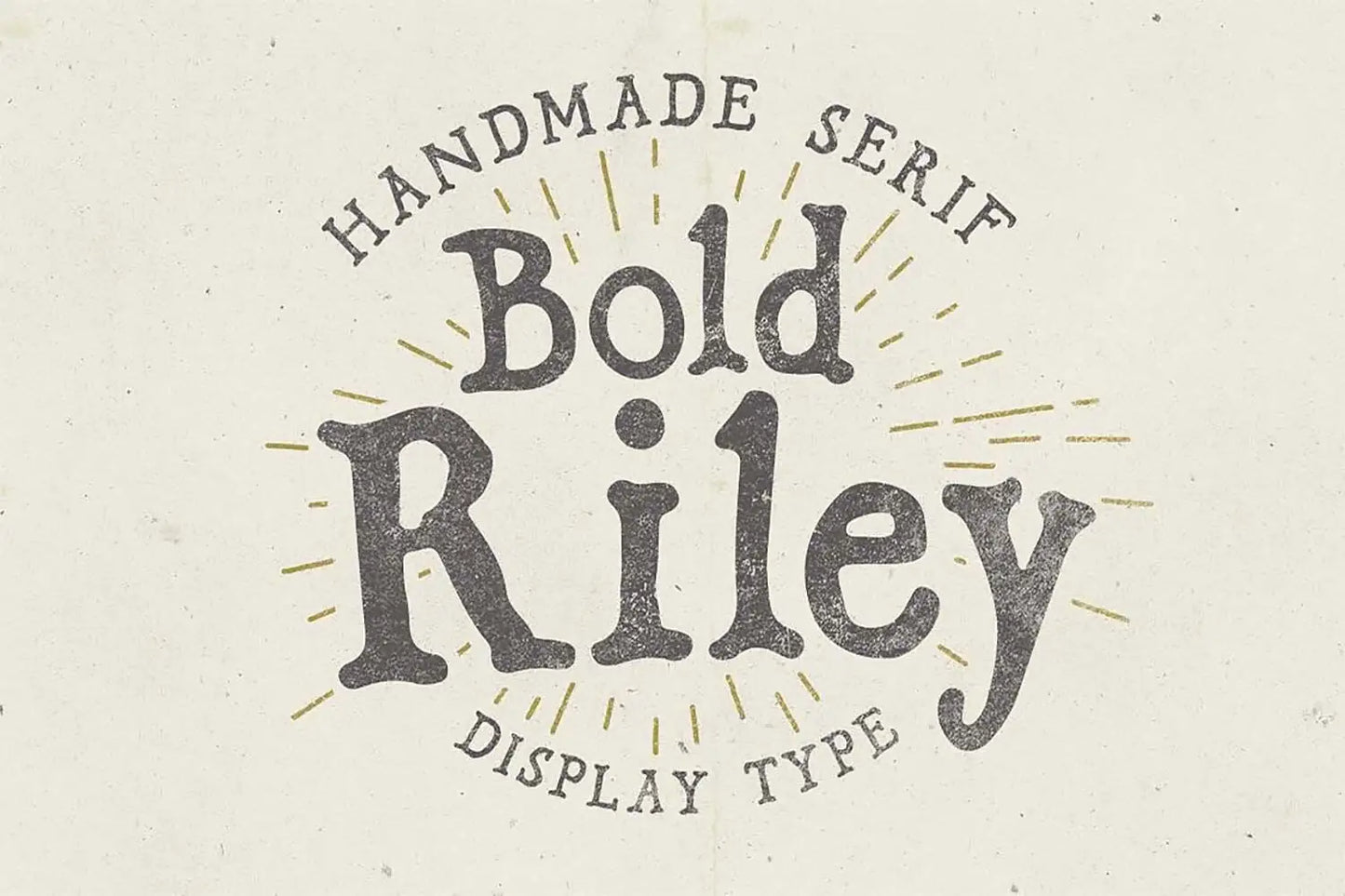 Bold Riley font bold letterforms