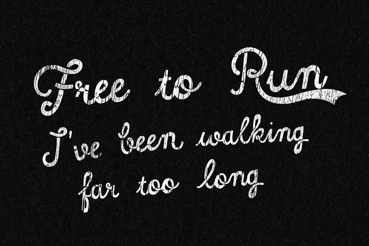 Roadhouse Blues type specimen featuring loose natural strokes