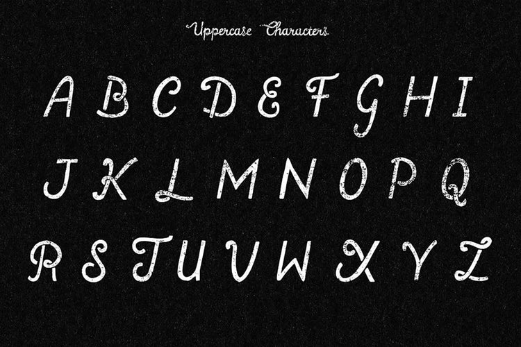 Roadhouse Blues headline lettering showing free-flowing handwriting