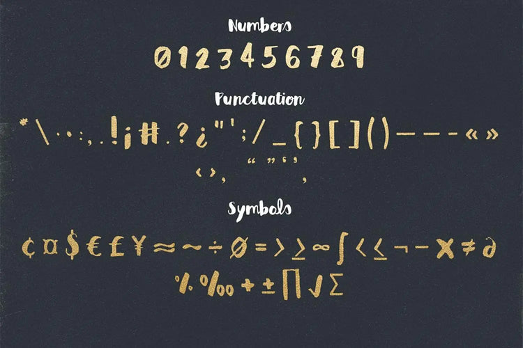 Moorgate type specimen featuring expressive lettering