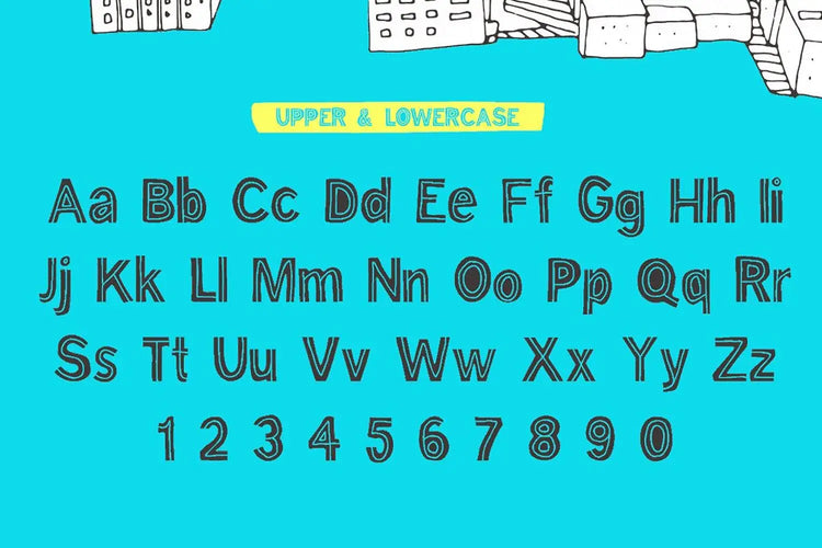 Mr Blue Sky display text sample highlighting European language support