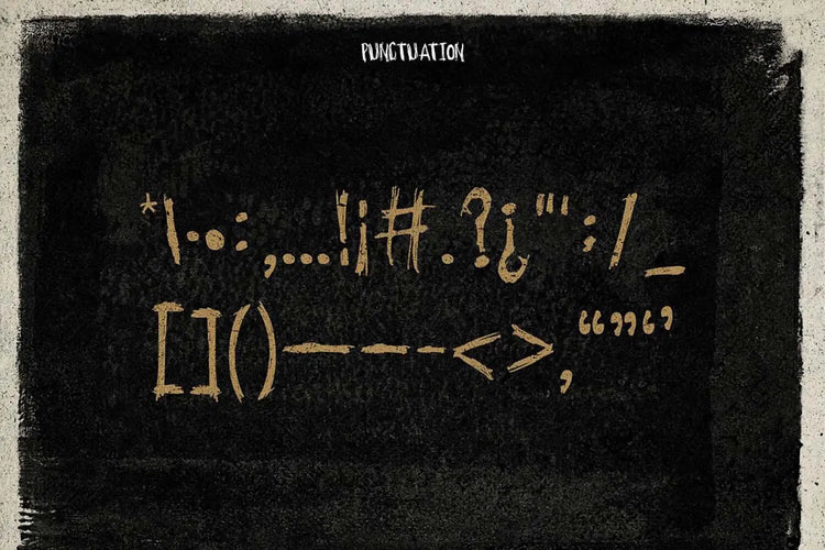 Thirsty Dog type specimen featuring barely legible display shapes