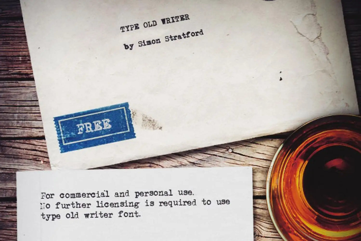 Type old writer font by Simon Stratford