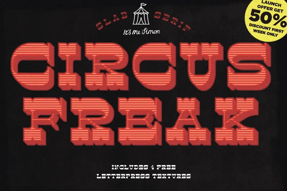 Circus Freak font by Simon Stratford