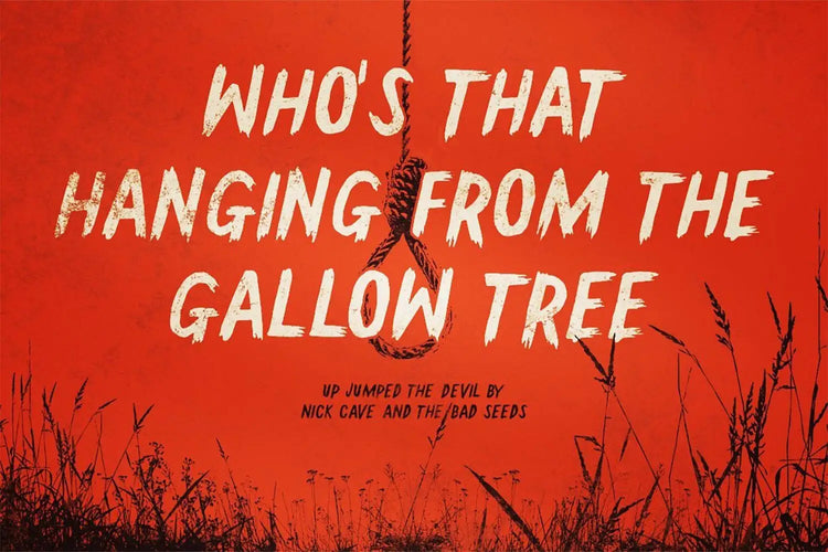 Gallow Tree type specimen featuring hand-drawn irregular edges