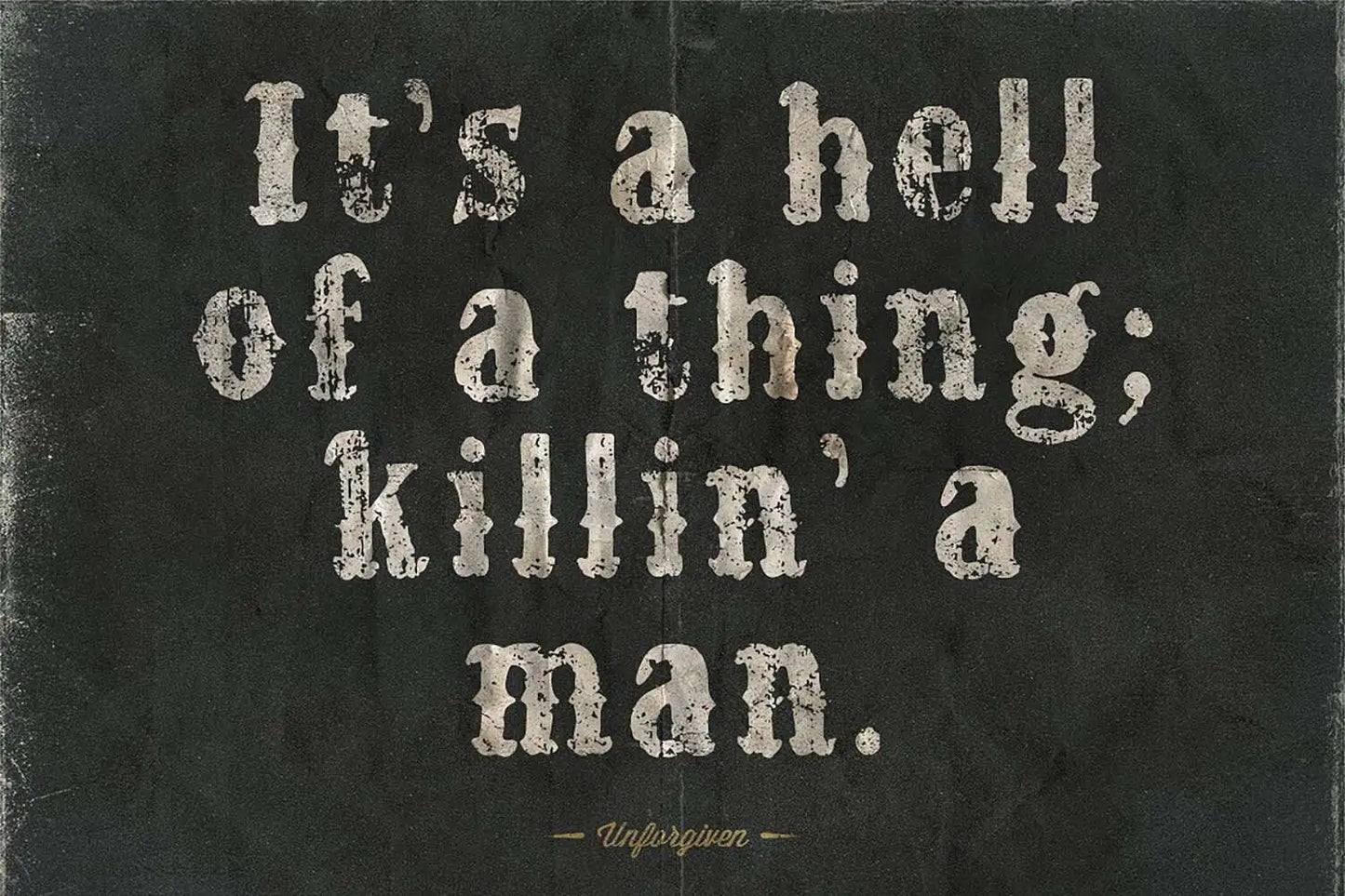 Western Grit font design example 2