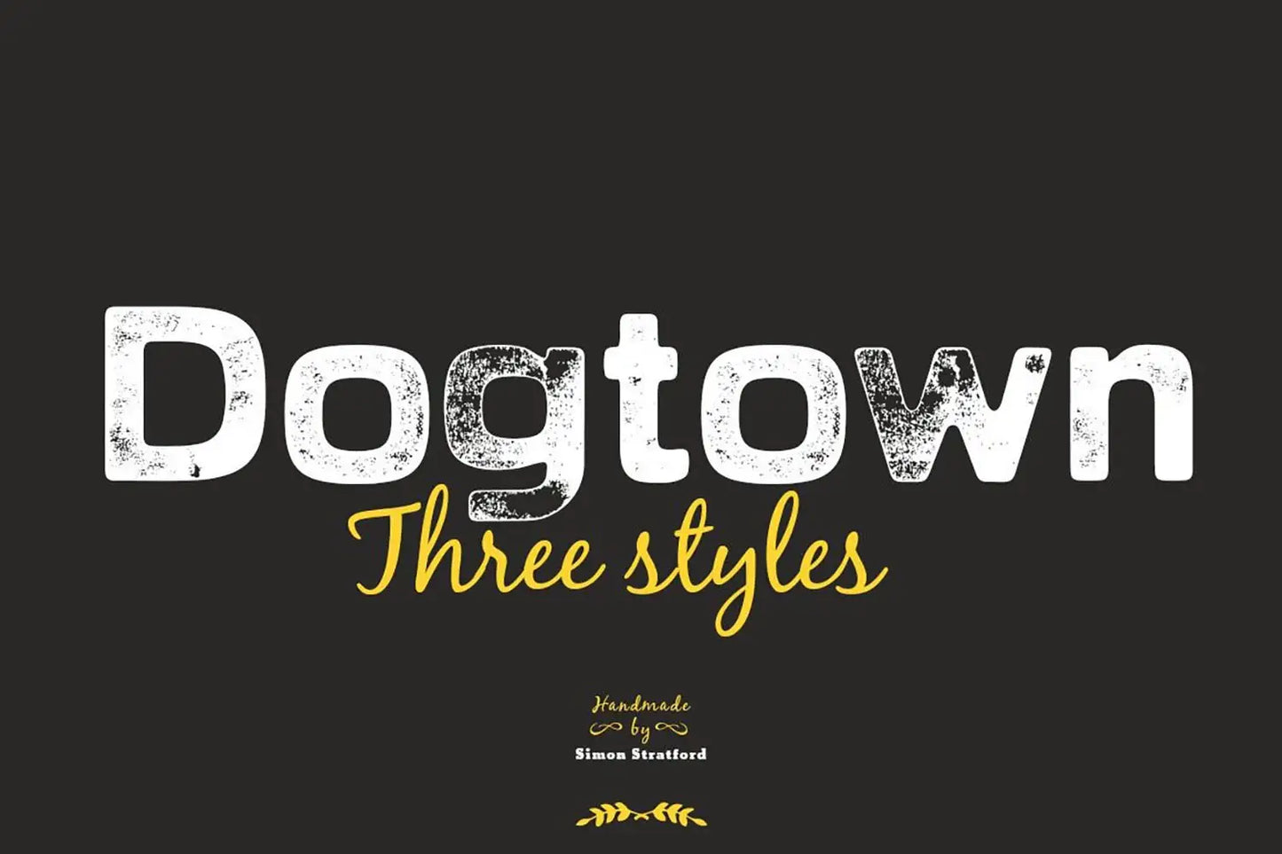 Dogtown font by Simon Stratford