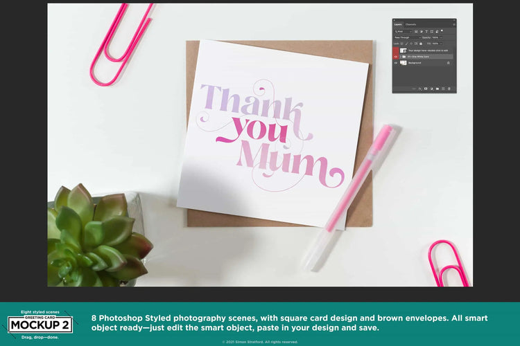 Square greeting card mockup 2 mockup example 10