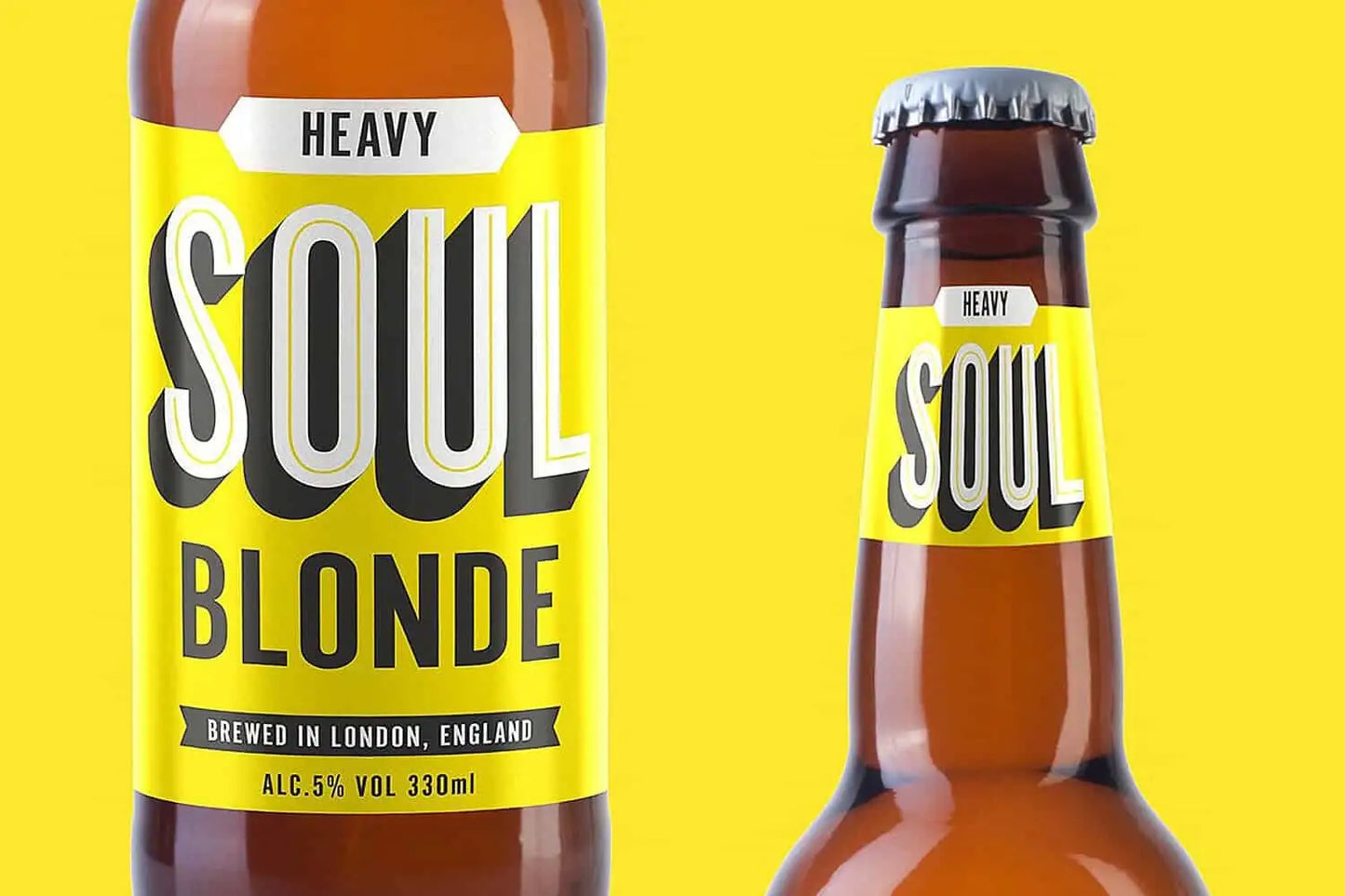Beer bottle mockup mockup example 2