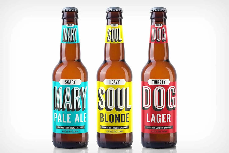 Beer bottle mockup mockup example 4