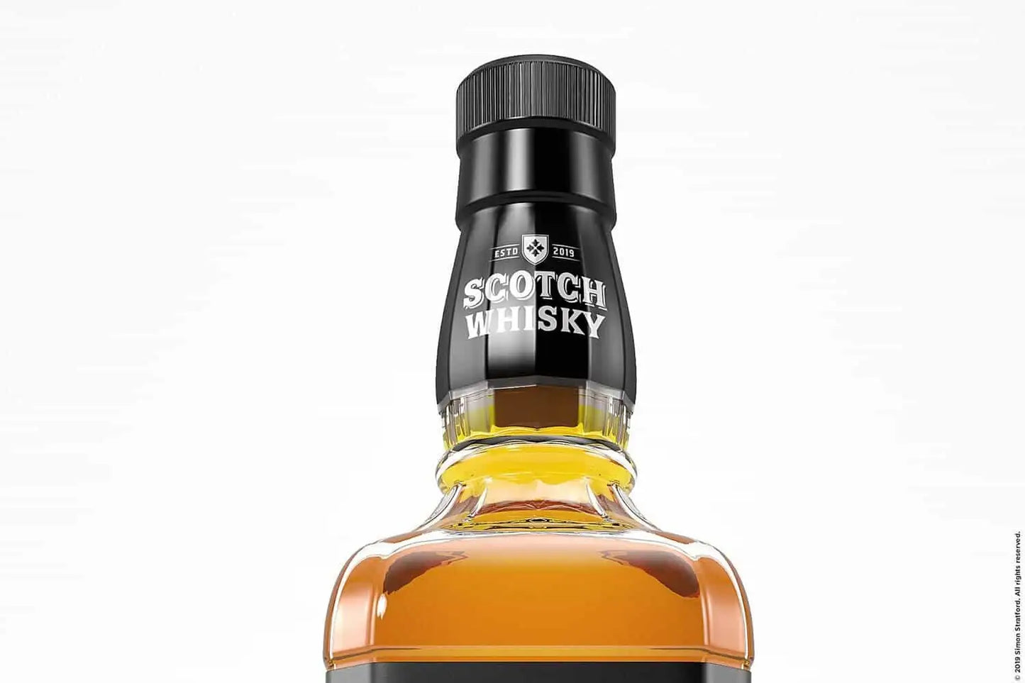 Scotch whisky bottle mockup mockup example 2