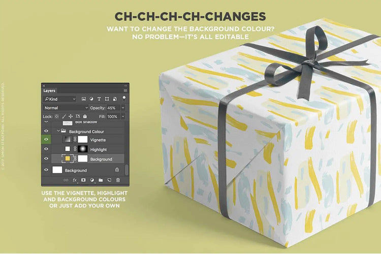 Gift box mockup mockup example 4
