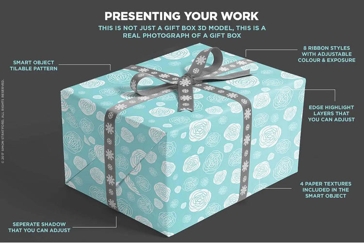 Gift box mockup mockup example 7