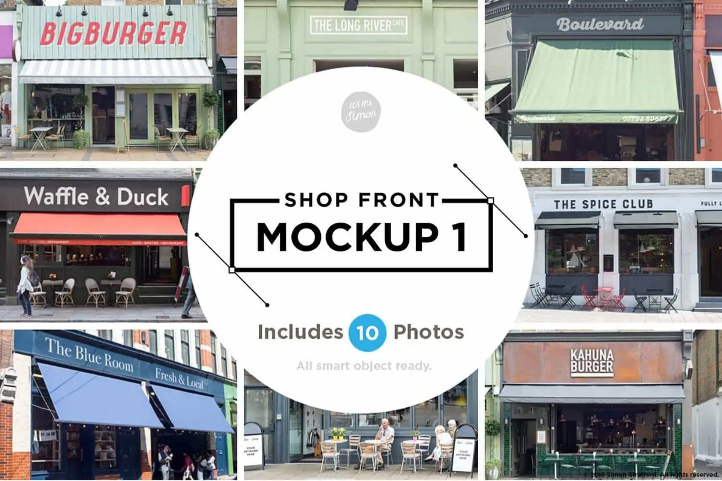 Shop facade mockups 1 Photoshop mockup preview