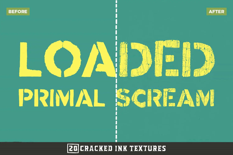 Vintage plastisol cracked illustrator texture example 11