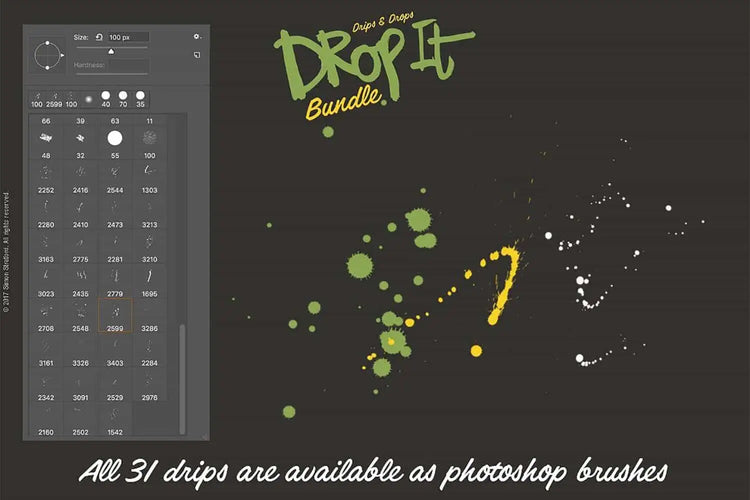 Ink Drip and Drop Textures texture example 3