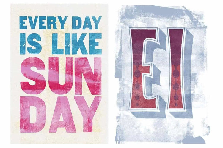Rock & Roller Letterpress texture example 12