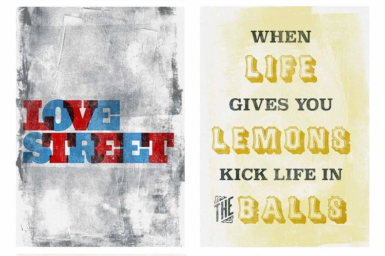 Rock & Roller Letterpress texture example 13