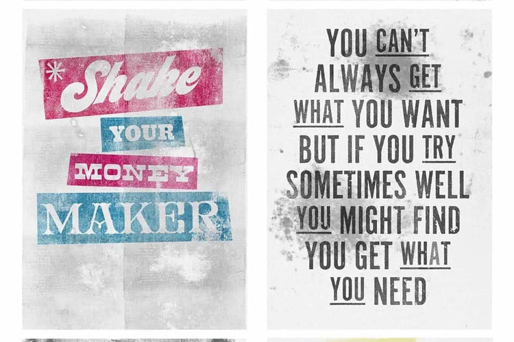 Rock & Roller Letterpress texture example 14