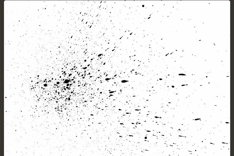 Paint Brush Splatter Set texture example 6