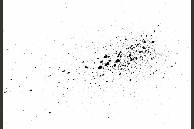 Paint Brush Splatter Set texture example 7